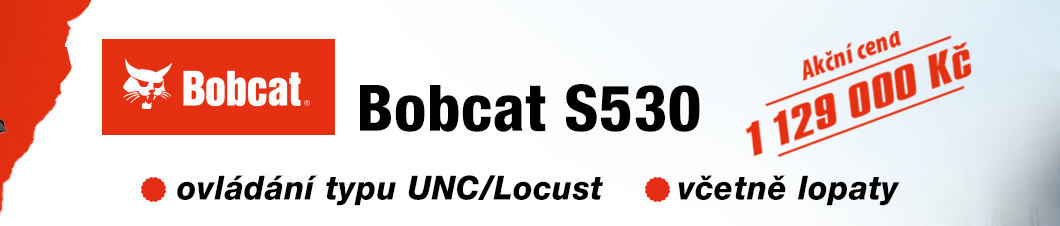 Bobcat S530 je nejmenší nakladač s vertikálním zdvihem. 