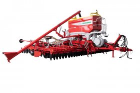 Secí stroj Pöttinger Terrasem Fertilizer v provedení Pro s vylepšeným ukládáním hnojiva