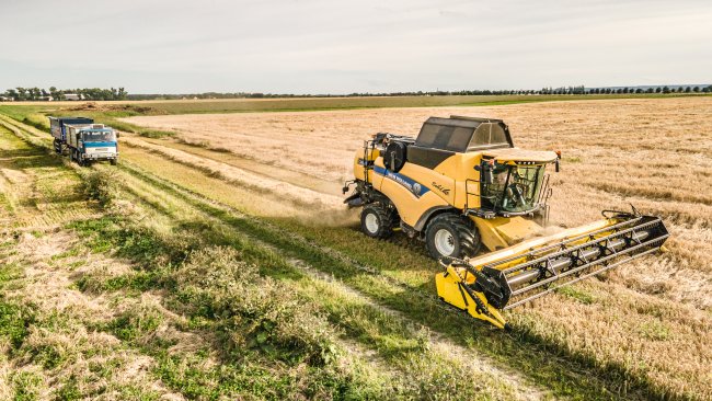 Z podsevu do ležaté pšenice - pro chlapy ze Zemědělského Družstva Vendolí žádný problém! Autor foto: Michal Doskočil