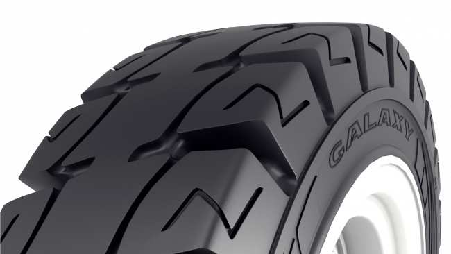 Galaxy MFS 101 SDS: Nová generace pevných pneumatik pro vysokozdvižné vozíky.
