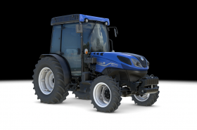 Nová verze kabiny traktorů New Holland T4F S pro provoz v sadařství