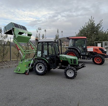 Malotraktor Raptor 35, stroj vhodný pro obce, města, technické služby, zahradnické firmy i pro hobby. Foto: UNIMARCO